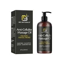 M3 Naturals Anti-Cellulite Oil w/ Collagen & Stem Cell, 8 fl oz