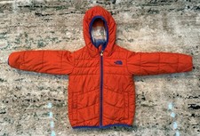 The North Face Jacket Toddler 3T Orange/Rust Reversible Hooded Puffer Coat