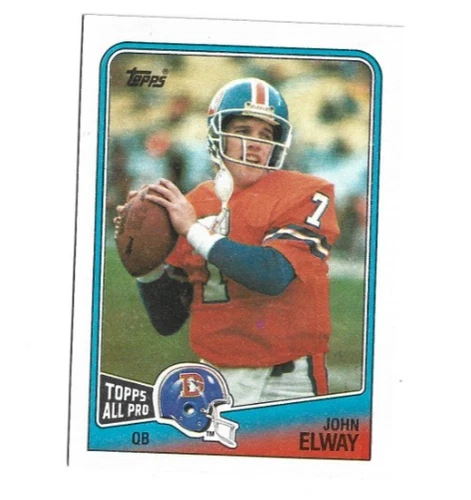 1988 Topps #23 John Elway (HOF) Denver Broncos