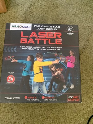 ArmoGear Laser Tag   Laser Tag Guns with Vests Set of 4 Multi Player Lazer 150ft