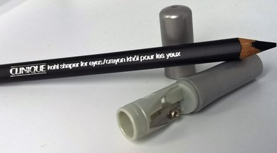Stift Clinique Eyeliner Schwarz mit integrierte Spitzer 3-Kant Kohl 201 Black(9)