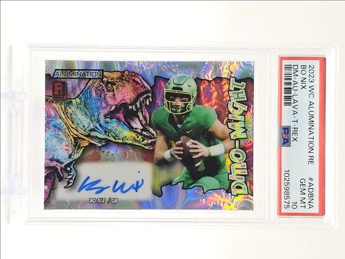 BO NIX 2023 WILD CARD DINO-MIGHT LAVA T-REX RC AUTO 1/10 PSA 10 Q1339