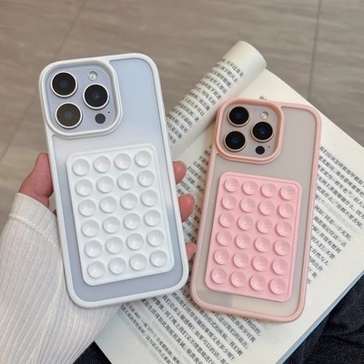3D-Saugnapf Handy Hülle Für iPhone 17 16 15 14 13 12 Pro Max Mini Air Silikon
