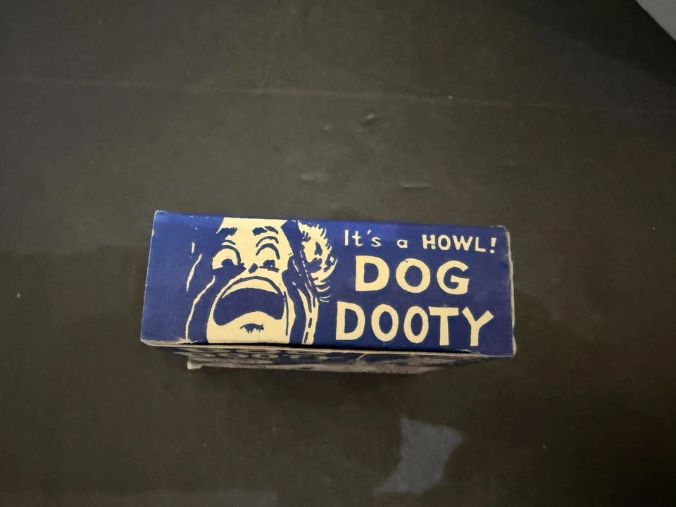 Mordaza de piso vintage 1966 novedad para caca de perro con caja Foto 3 de 4