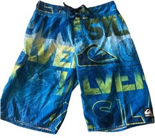 Quiksilver Front Tie Board Shorts Swim Trunks Boys See Description 