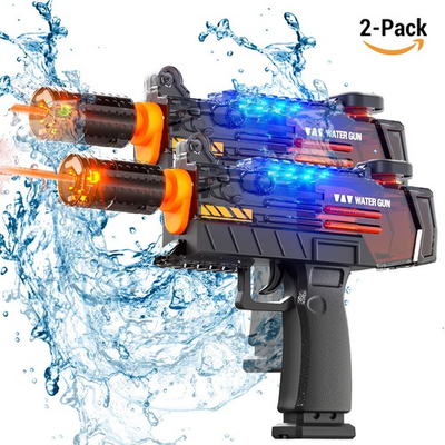 #ad 2PC Ultimate Battle Electric Water Guns Realistic Water Gun Muzzle Flame Outdoor $21.98