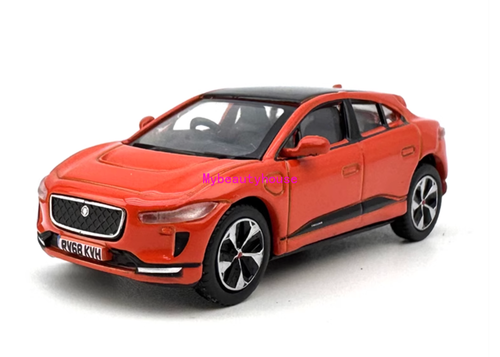 BH 1:76 Orange Jaguar I-Pace City SUV Sports Model Diecast Metal Car - Picture 2 of 5