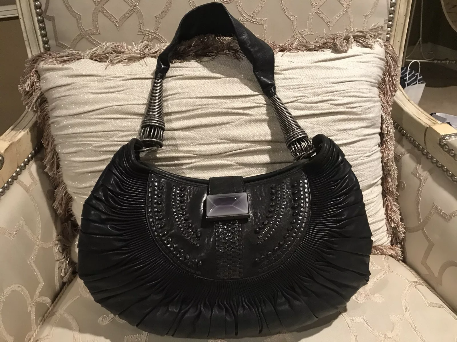 NEUF Sac à main authentique Christian Dior Plisse