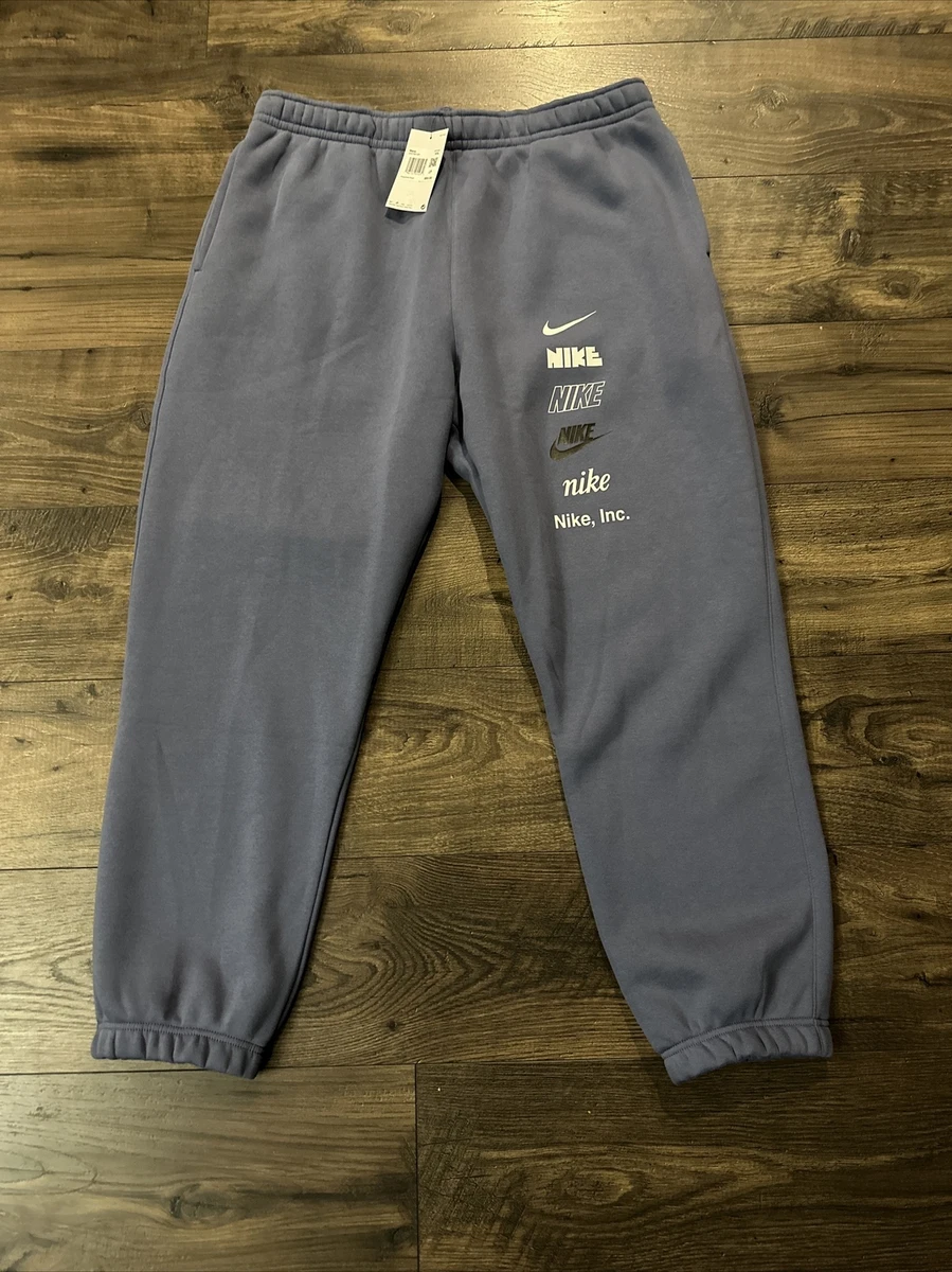 Nike NSW Sportswear Club Plus Logo Pants Joggers Blue Mens Size 2XL  DX0795-491