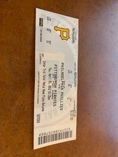 2012 Pittsburgh Pirates v Phillies Full Baseball Ticket Freddy Galvis MLB Debut