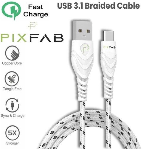 Type C Rapide Chargeur USB Tressé Long Câcle Pour Samsung IPHONE Tablette IPAD - Photo 4/30