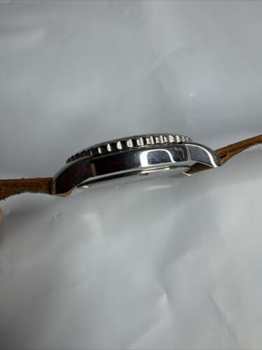 SECTOR ADV5500 WATCH new battery Blue Dial Brown Leather Band 100m Water Resist - Picture 4 of 5