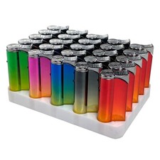 (400) Lot of 400 Side Torch Lighter Adjustable Windproof Butane Refillable 