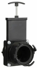 Valterra T58 Twist-On Waste Valve Mess-Free Waste Valve Black