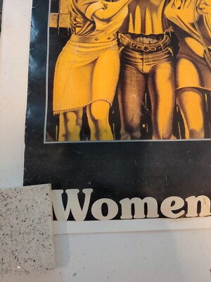 Vintage Original 1980s Iron Maiden Women In Uniform Poster Music