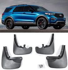 4 Pcs OE Factory F&R Fitment Splash Mud Guards Flaps For 20-Up Ford Explorer