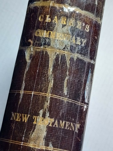 Clarke's Commentary New Testament 1853 Sacred Writings Complete One Volume Jesus - Picture 4 of 11