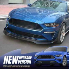 Matte Front Spoiler Bumper Lip Splitter Chin For Ford Mustang GT V8 2018-2023 US
