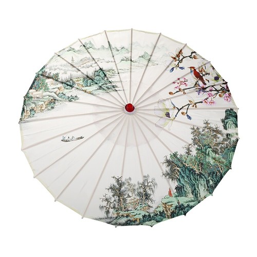 Chinese Japanese Decorative Art Decor Umbrella Parasol Prom Sun Ancient Dance - Picture 15 of 19