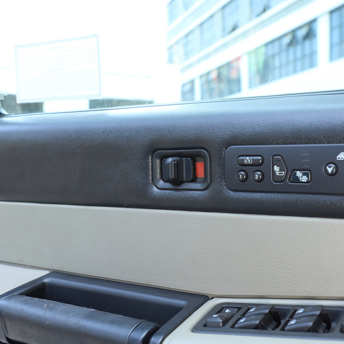 Matt Black Interior Door Safety Lock Button Cover Trim For Hummer