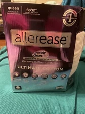 ALLEREASE ULTIMATE COTTON ZIPPERED MATTRESS PROTECTOR, QUEEN @81