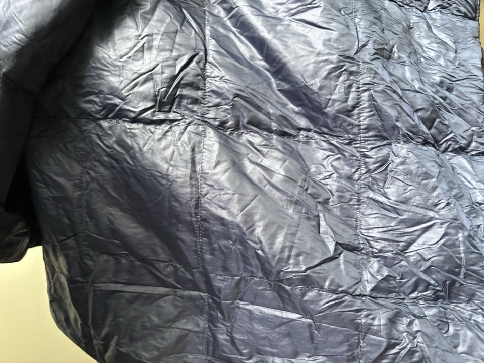 双黑色钻石可打包 80% 下抛 60 英寸 x 70 英寸超轻海军蓝二手状况完好 — 第 4/4 张图片