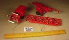 Vintage 3 Farm Tractor Implements Combine Hay Baler & Harrow Plow diecast metal