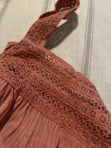 Women's Sleeveless Crochet Trim Dress - Universal Thread Blush Medium - Picture 4 of 10