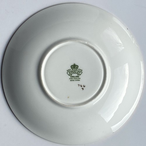 Aynsley Fruit Orchard Gold Tea Cup & Saucer England Fine Bone China Grapes - Picture 11 of 22