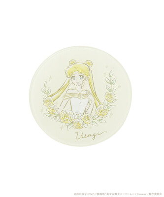 3COINS Sailor Moon Cosmos Collaboration Limited Coaster NEW Yellow Goods JAPAN
