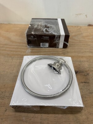 Signature Hardware SHBETR2ZBN Beasley Wall Mounted Towel Ring, Brushed Nickel