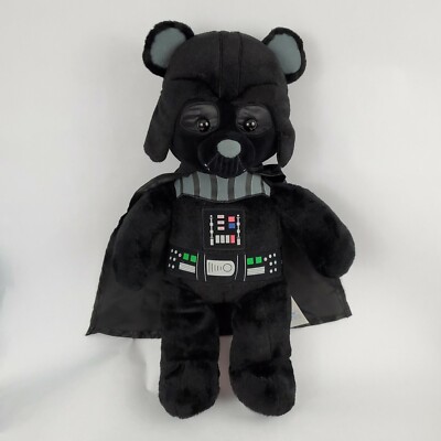Build a Bear Darth Vader Star Wars Stuffed Plush 18'' Black Outfit Hat