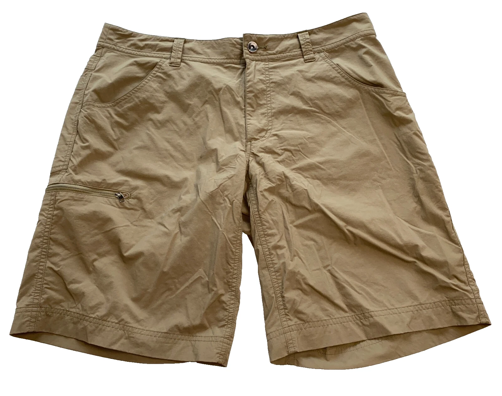 Marmot Shorts Men's 34x10 Nylon Stretch Outdoor Hiking Work Zip Cargo Pocket