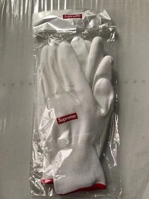 Gants caoutchoutés blancs Supreme FW20 flambant neufs livraison gratuite authentique 