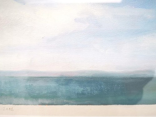 JULIA HALL Original Contemporary Art 2016 N Devon Seascape Lundy Oil Painting - Picture 5 of 12