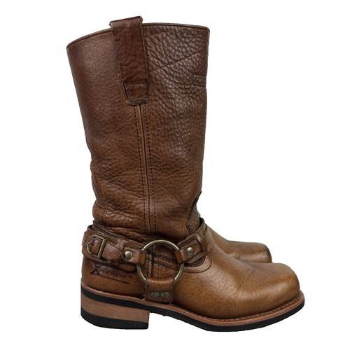 Xelement Men’s Leather Harness Boots Size 13 Brown Cognac Motorcycle Style 1556 Xelement 1556 Men main image 3