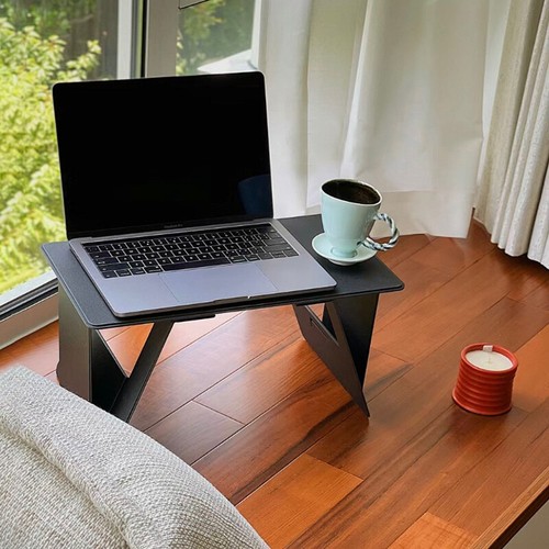 Foldable Laptop Work Table Mini Portable Notebook Computer Holder Car Bed _wa - Afbeelding 6 van 12