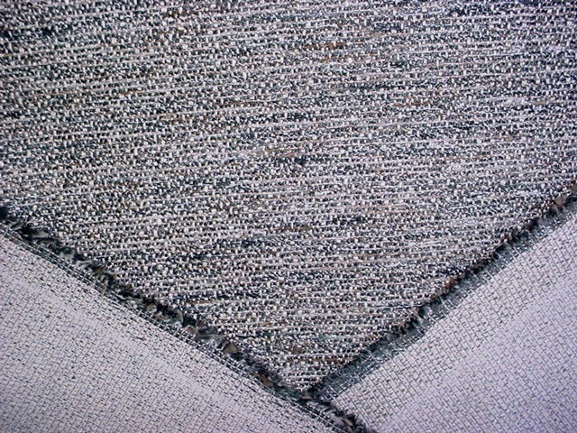 8-1/8Y Kravet Couture 35879 Easeful Beige Blue Textured Tweed Upholstery Fabric - Image 4 of 4