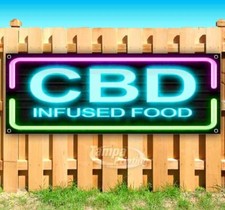 CBD Infused Food Advertising Vinyl Banner Flag Sign Many Sizes Available USA