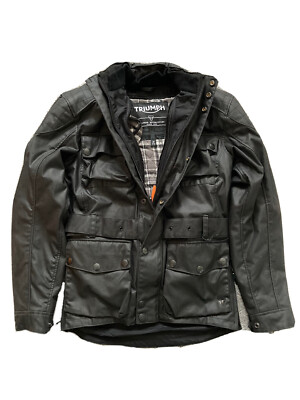 Genuine Triumph Beck Motorcycle Jacket XS Black Brand New