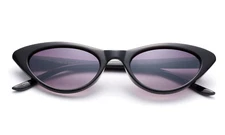 Simple Black Cat Eye Sunlgasses Small Classic Vintage Design Fashion UV400