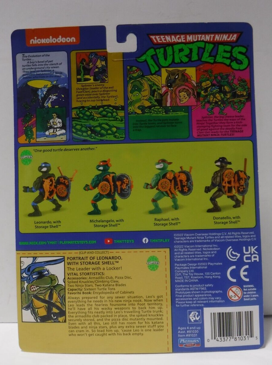 Michelangelo Storage Shell Teenage Mutant Ninja Turtles Playmates