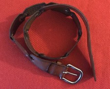Fossil Embossed Leather Link Belt- Women's Size M