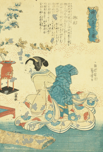 Utagawa Kuniyoshi (1797-1861) Original Woodblock prints / Mirror of Women’s Task - Picture 2 of 17