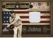 2005 Donruss Classics Classic Combos Jerseys 14 /25 Randy Johnson Whitey Ford