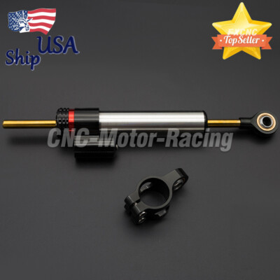 Adjustable Steering Damper Stabilizer Linear Reversed Safety Control CNC Racing