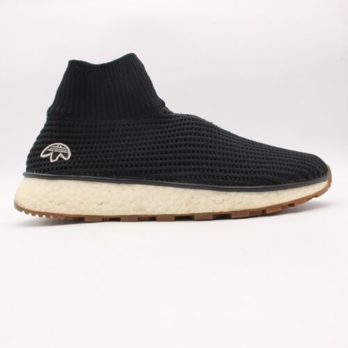 Adidas Alexander Wang Run Clean Core Men's 9.5 Black Slip On Sneakers AQ1230