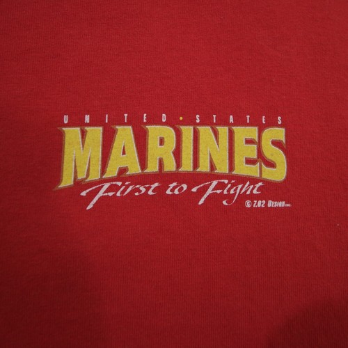 Vintage Marines Corps Red T Shirt Mens Size Large Made in USA Rothco 7.62 Design - Picture 4 of 11