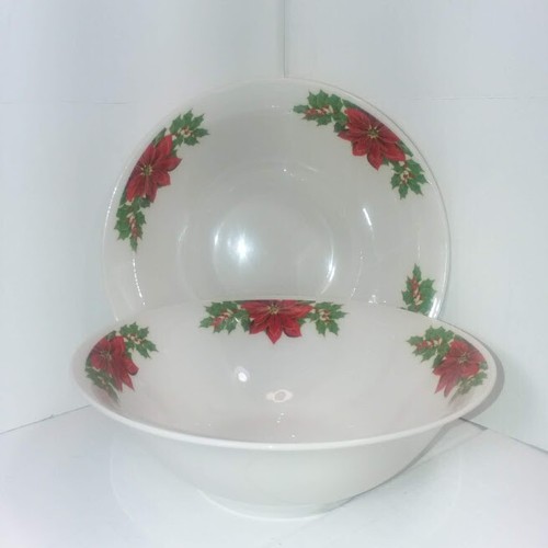 Christmas Dinner for two 2 of each Dinner Plate Salad Bowls Cups - Picture 3 of 9
