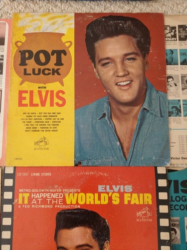Elvis Presley Pot Luck 1962 RCA LPM 2523 Mono & 3 Other LP's See Photos For Lot - Picture 2 of 12